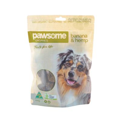 Pawsome Organics Organic Pet Treats Banana & Hemp 200g